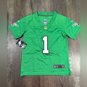 Nike Philadelphia Eagles Jalen Hurts #1 Kelly Green Youth Jersey